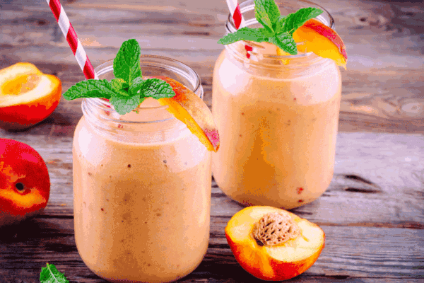 Smoothie pêche kirsch